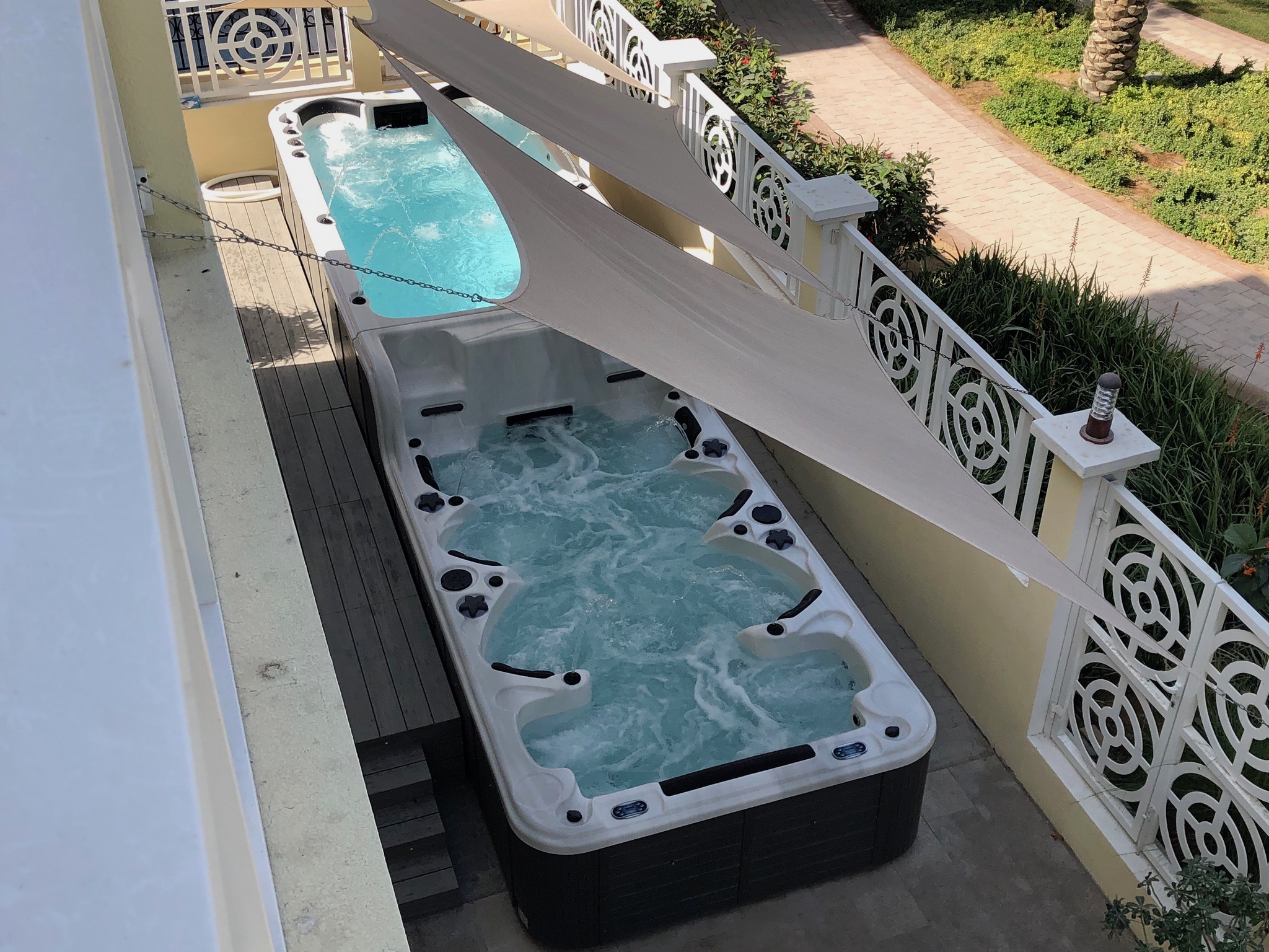 Above Ground Double Deck Swim Spa