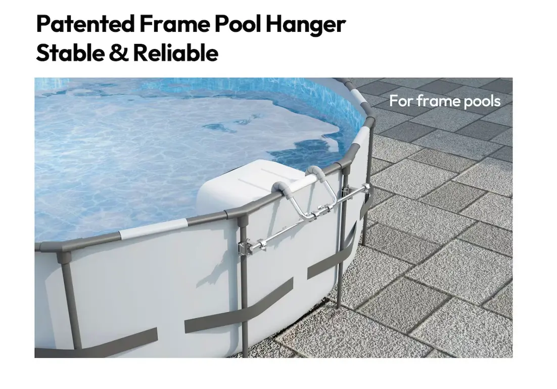Vikstar hanger arrangement on a frame pool