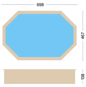 above ground pool Capri dimensions