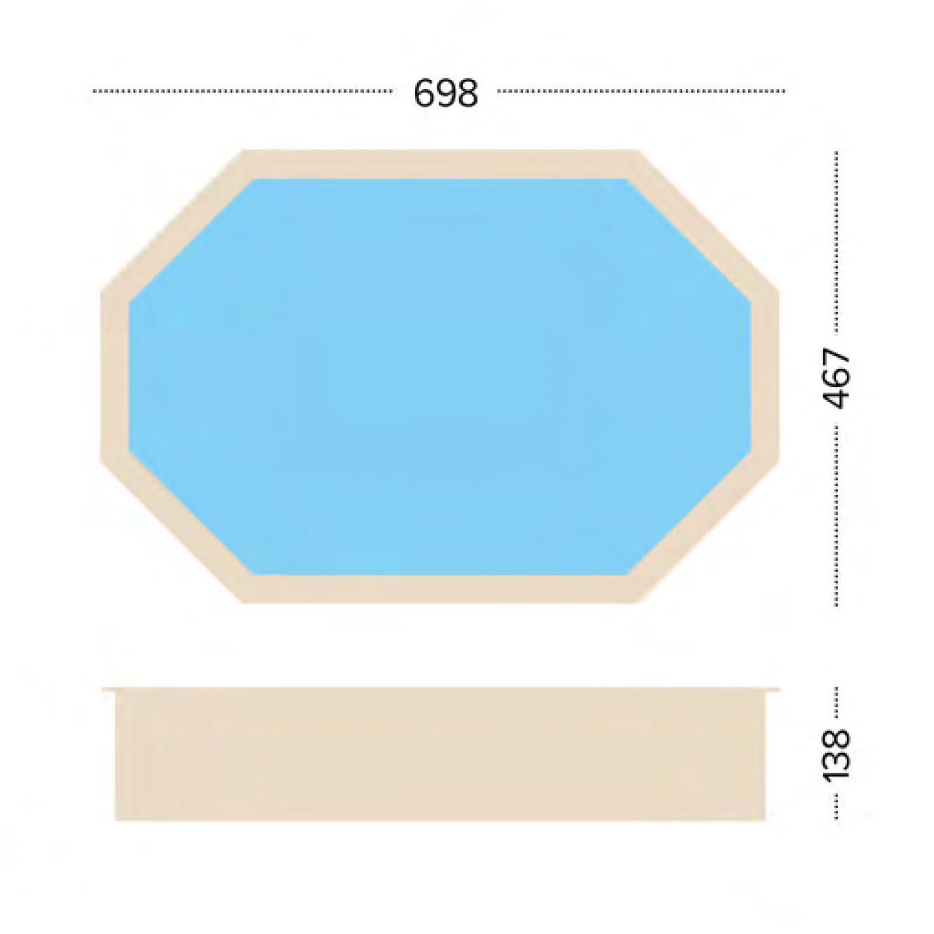 above ground pool Vacation Eden dimensions