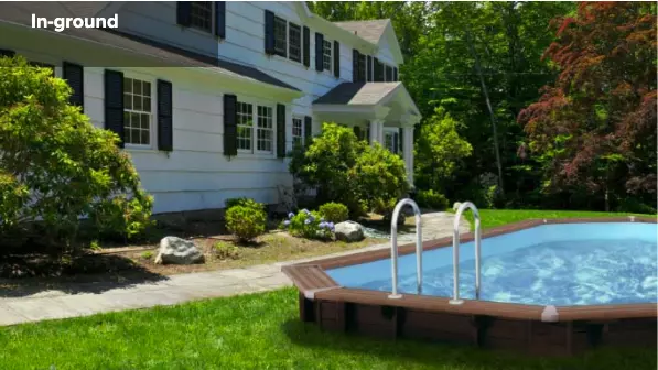 In ground Wooden  Pool